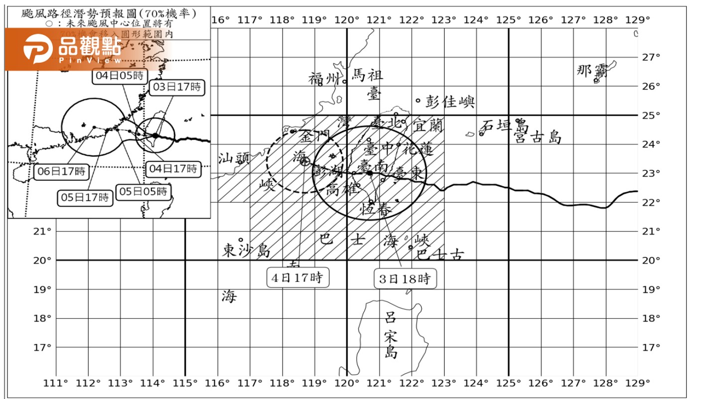 高雄、台南、屏東同步宣布4日停止上班上課 氣象站：時雨量大 請注意