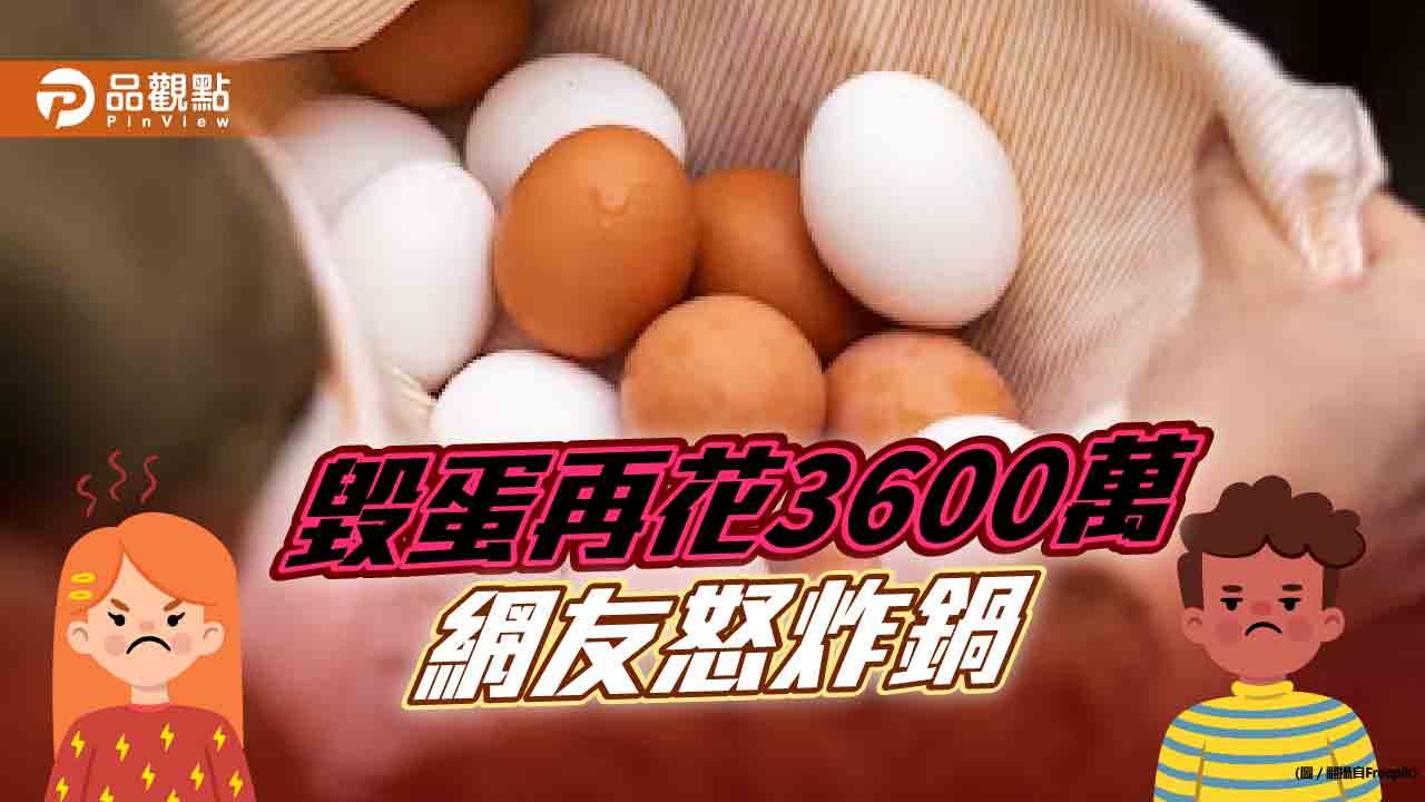 銷毀過期蛋再花3600萬，網友怒批:又要圖利廠商？