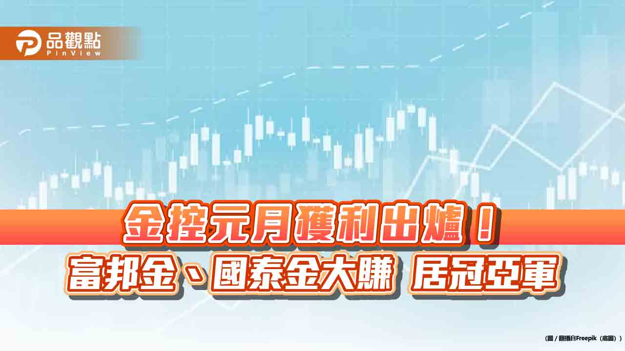 富邦金元月EPS大賺1.08元！新光金獨虧22億　金控獲利一表看懂