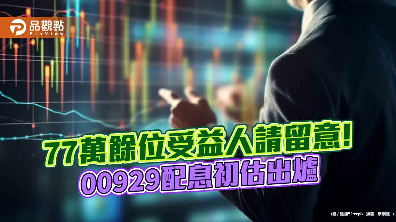 00929配息初估0.18元 想領息最晚這天買進!