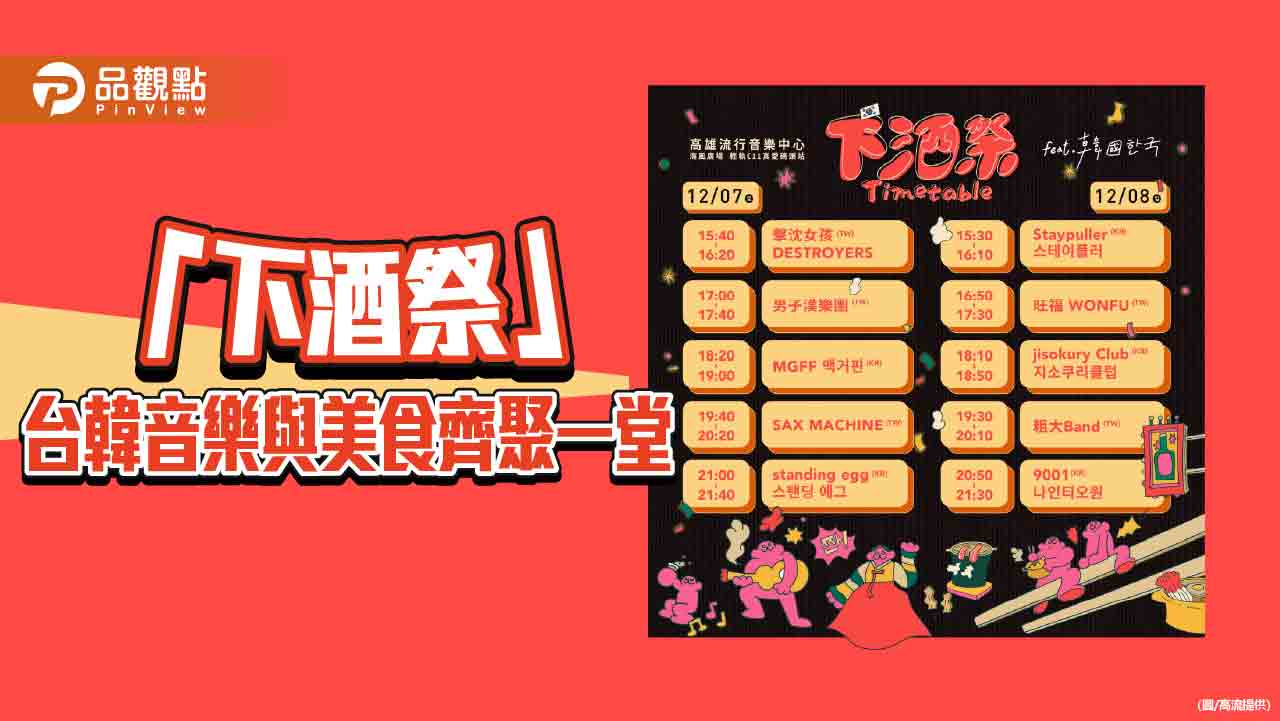 台韓音樂與美食齊聚一堂 「下酒祭」促進文化交流與友誼