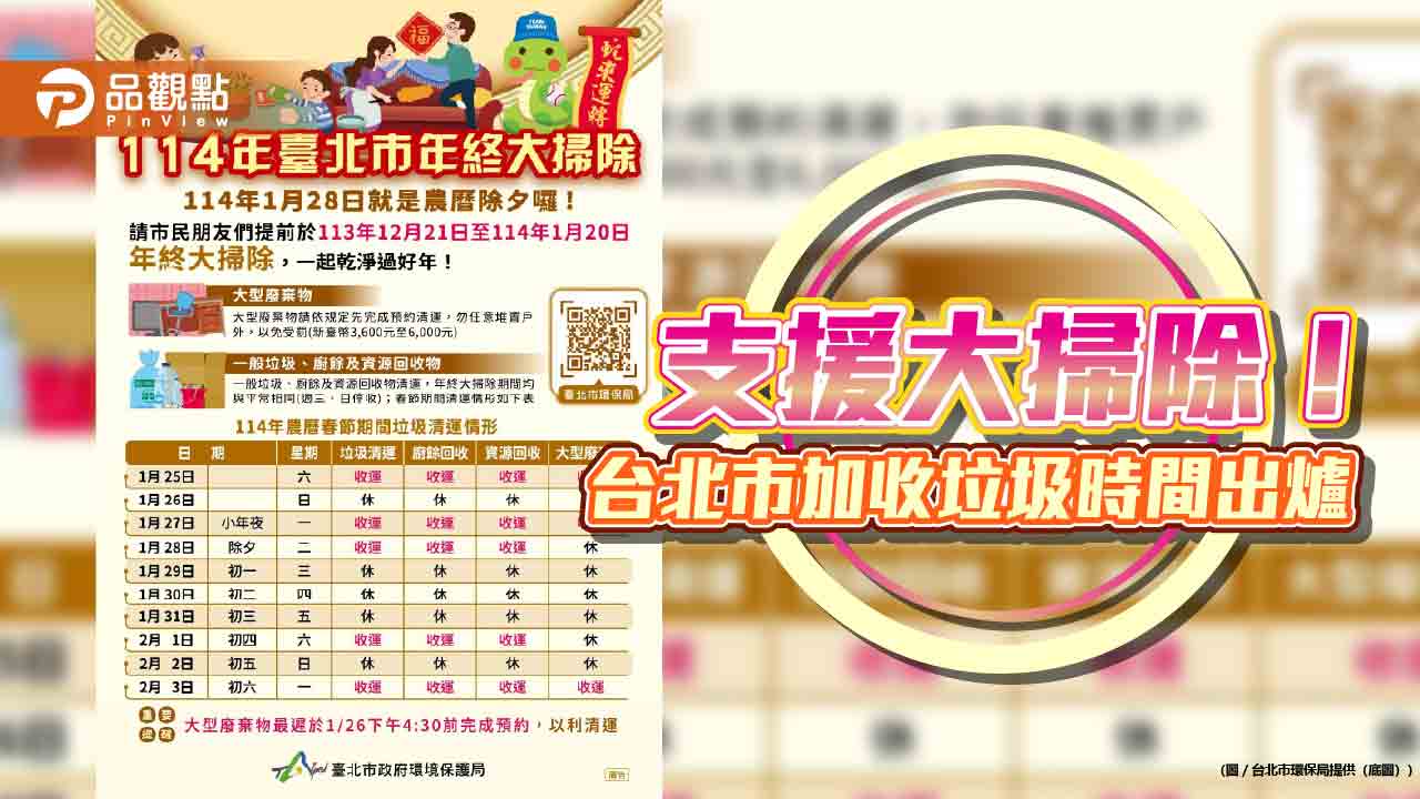 春節垃圾車 2025