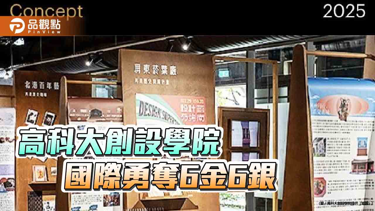 師生國際賽合奪6金6銀  高科大創設學院文創系展現設計實力