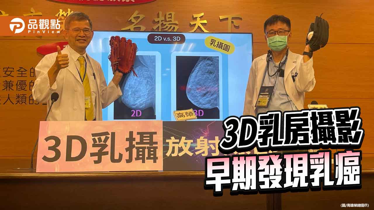 高雄榮總9年追蹤研究  3D乳房攝影提升乳癌早期診斷與存活率