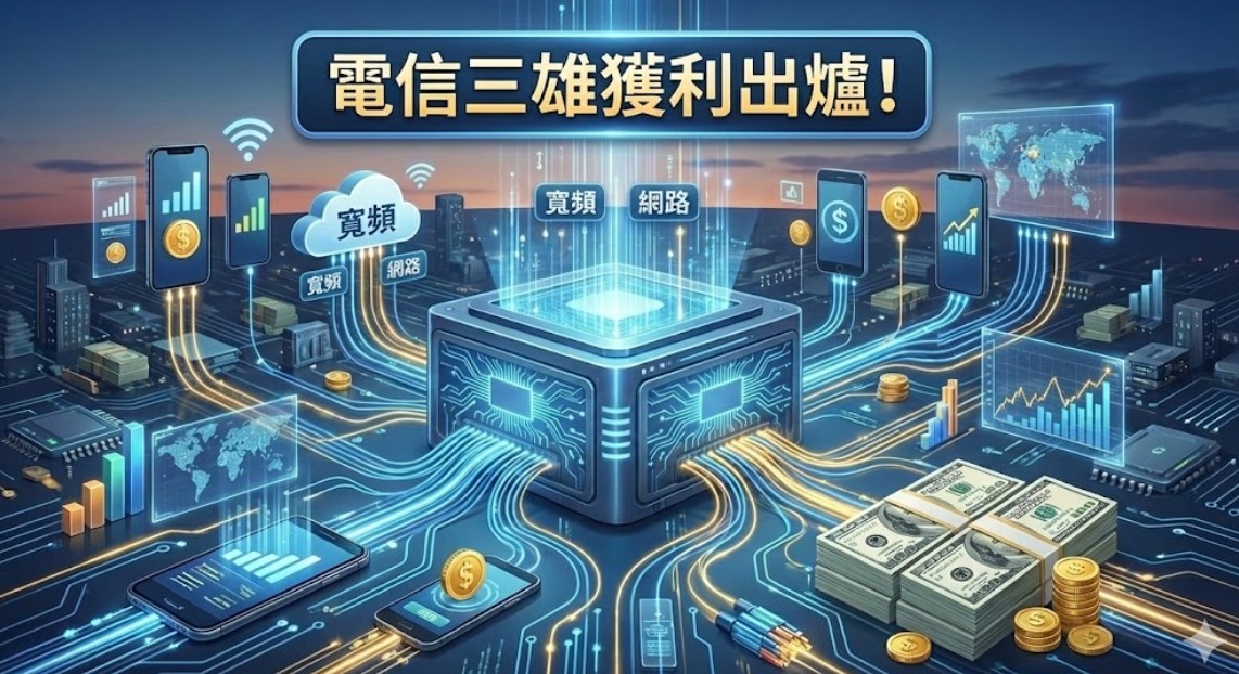 中華電、台灣大2025自結EPS近5元　遠傳3.81元創新高！