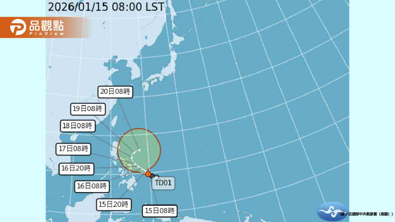 颱風洛鞍今生成！下週二8度寒流襲台連凍4天
