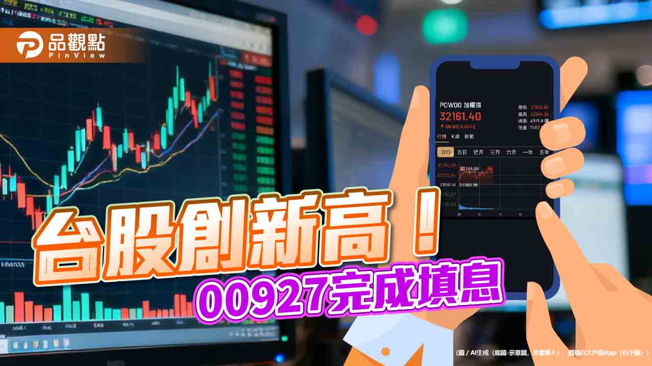 台股創新高32184!00927完成填息 經理人這樣看後市 台股創新高32184!00927完成填息 經理人這樣看後市