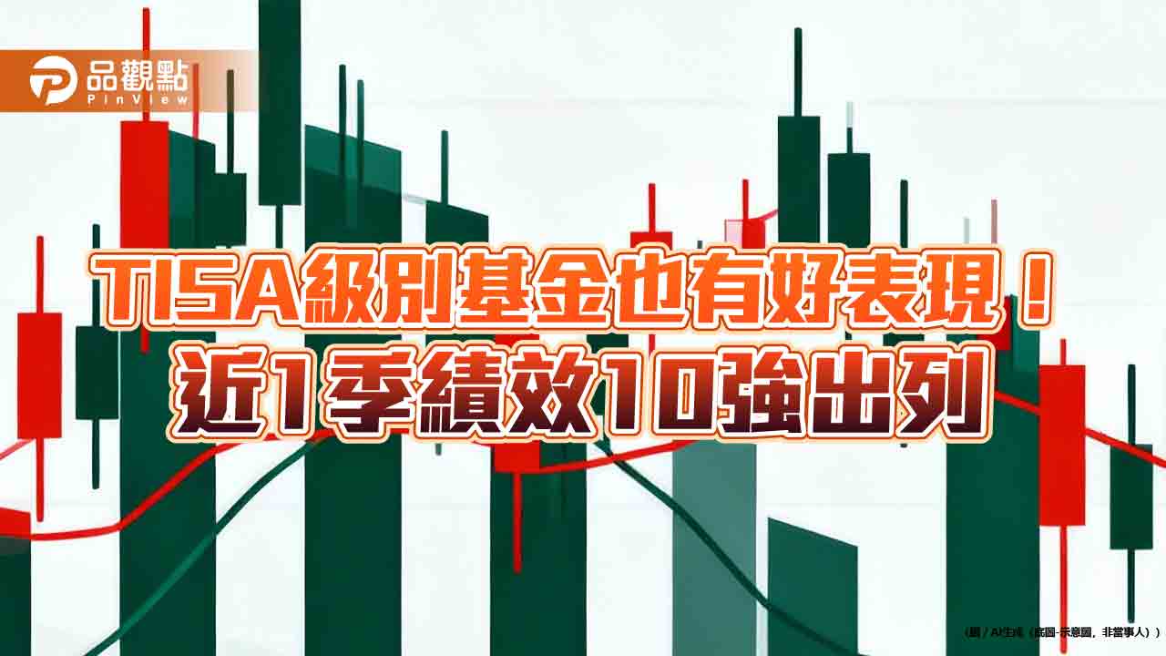 TISA級別基金近一季10強出列!績效24%起跳 一表掌握 TISA級別基金近一季10強出列!績效24%起跳 一表掌握