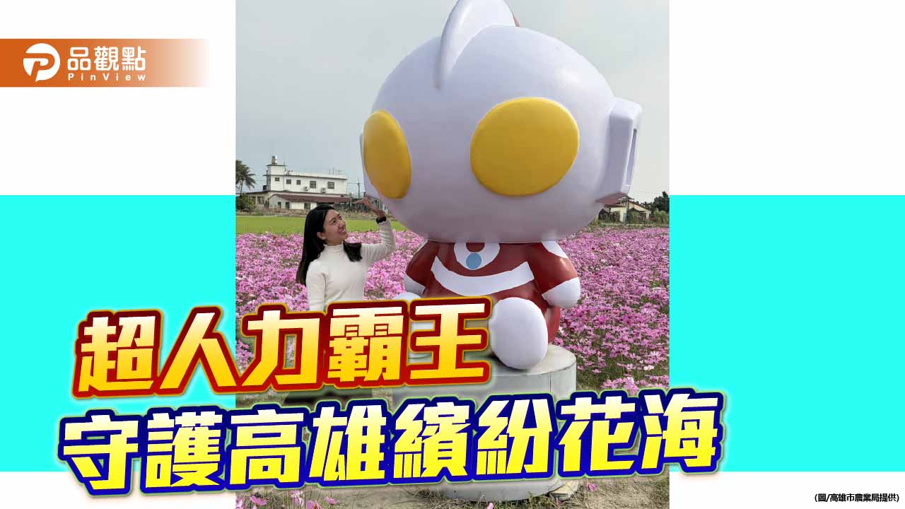 超人力霸王降臨美濃、杉林　55公頃花海綻放「光之能量」