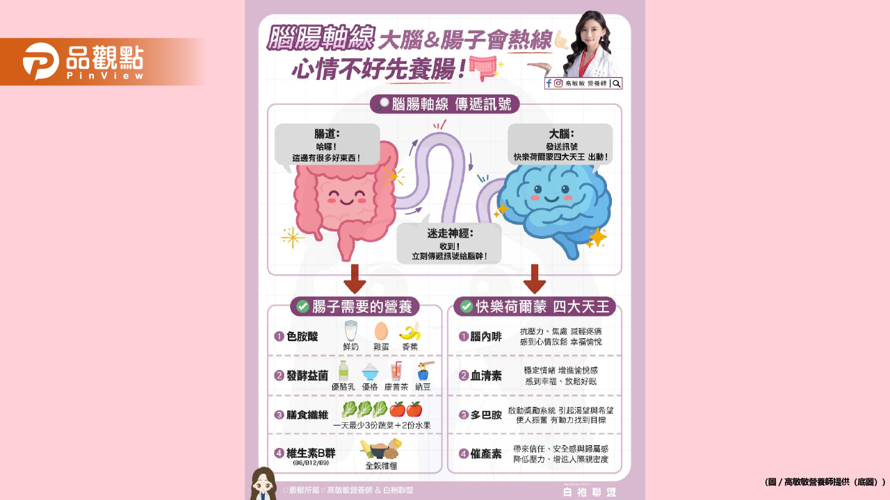 每天透過腦腸軸線 不停和大腦雙向溝通