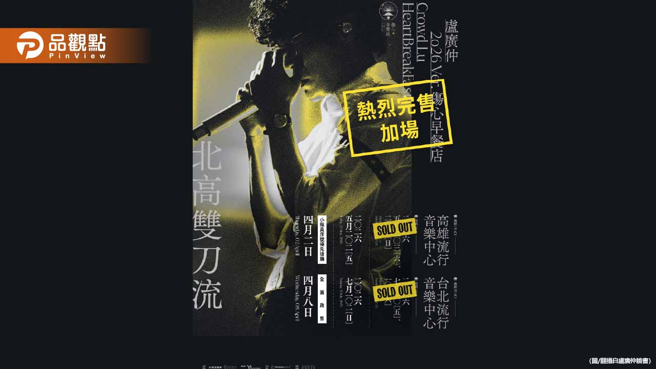 15萬人瘋搶！盧廣仲演唱會1分鐘秒殺 粉絲敲碗攻蛋
