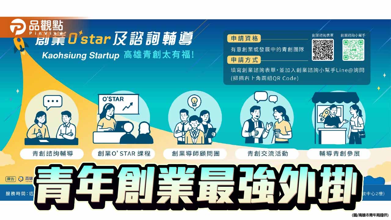 高市「創業O’Star」輔導青創升級　串聯國際資源助攻轉型