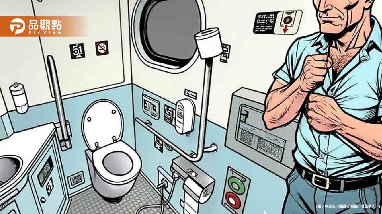 北車借錢哥竟在火車廁所「全裸洗澡」車廂淹水乘客嚇傻