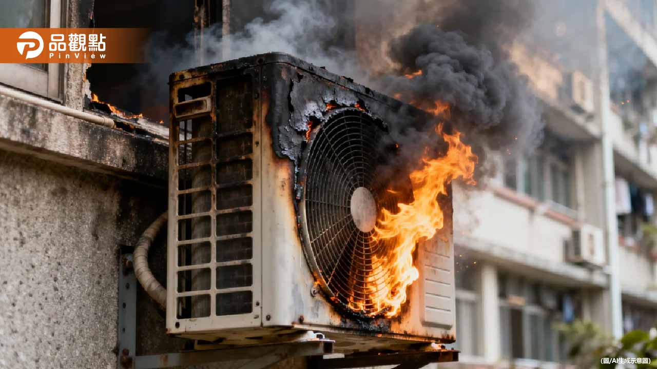 東海大學男宿清晨驚傳火警！冷氣機爆炸起火　學生急疏散