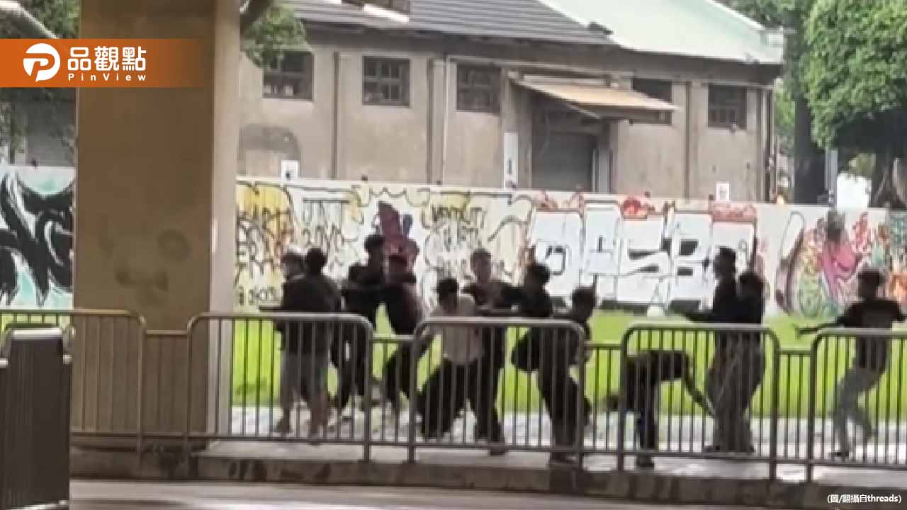 台中火車站印尼移工群毆！10多人大亂鬥　女子尖叫逃竄