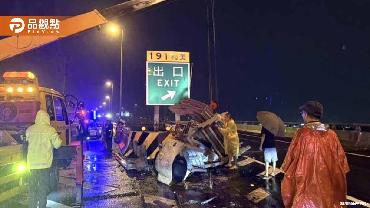 國3和美段轎車自撞！駕駛竟然因坐欄杆不慎墜高架橋下亡