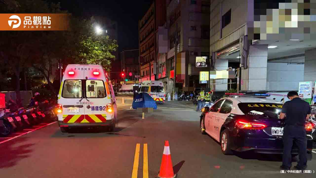 台中38歲護理師過馬路被撞 「二度輾壓」頭顱破裂身亡