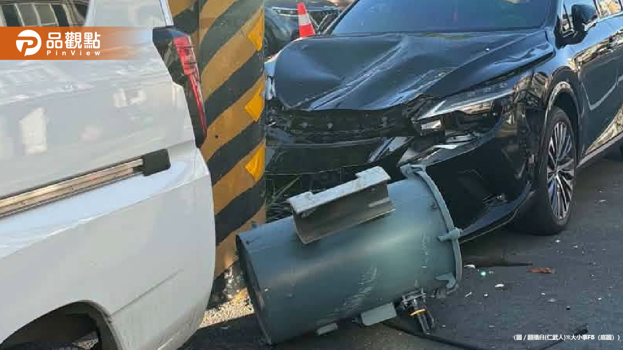 高雄電桶離奇爆炸墜落砸爛轎車！疑似松鼠觸電釀禍