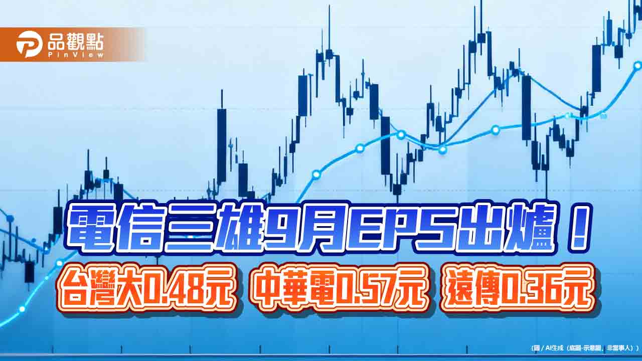 台灣大蟬聯前3季電信EPS王!自結4.26元 中華電4.25、遠傳3.16