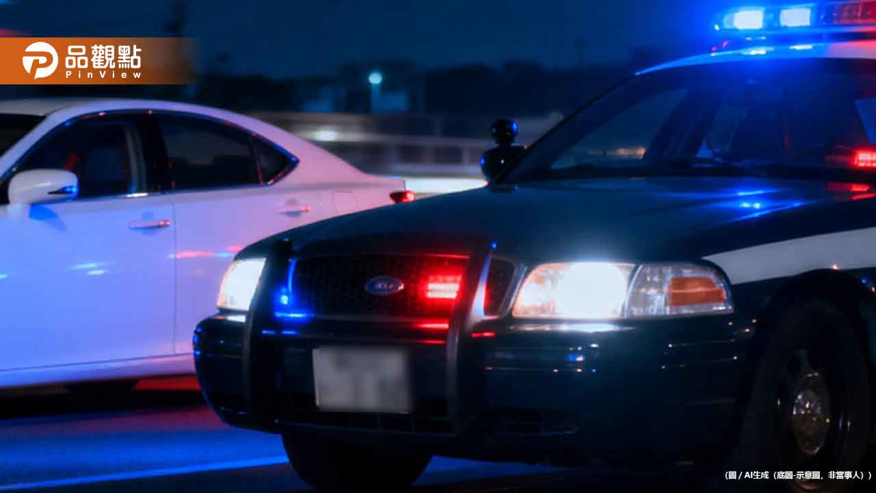 烘爐地深夜練車擦撞！機車騎士友人暴怒追車砸爛後照鏡